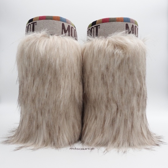 NEW Women's Moon Boot Icon Yeti Mid Faux Fur Winter Snow Boots - Picture 4 of 16